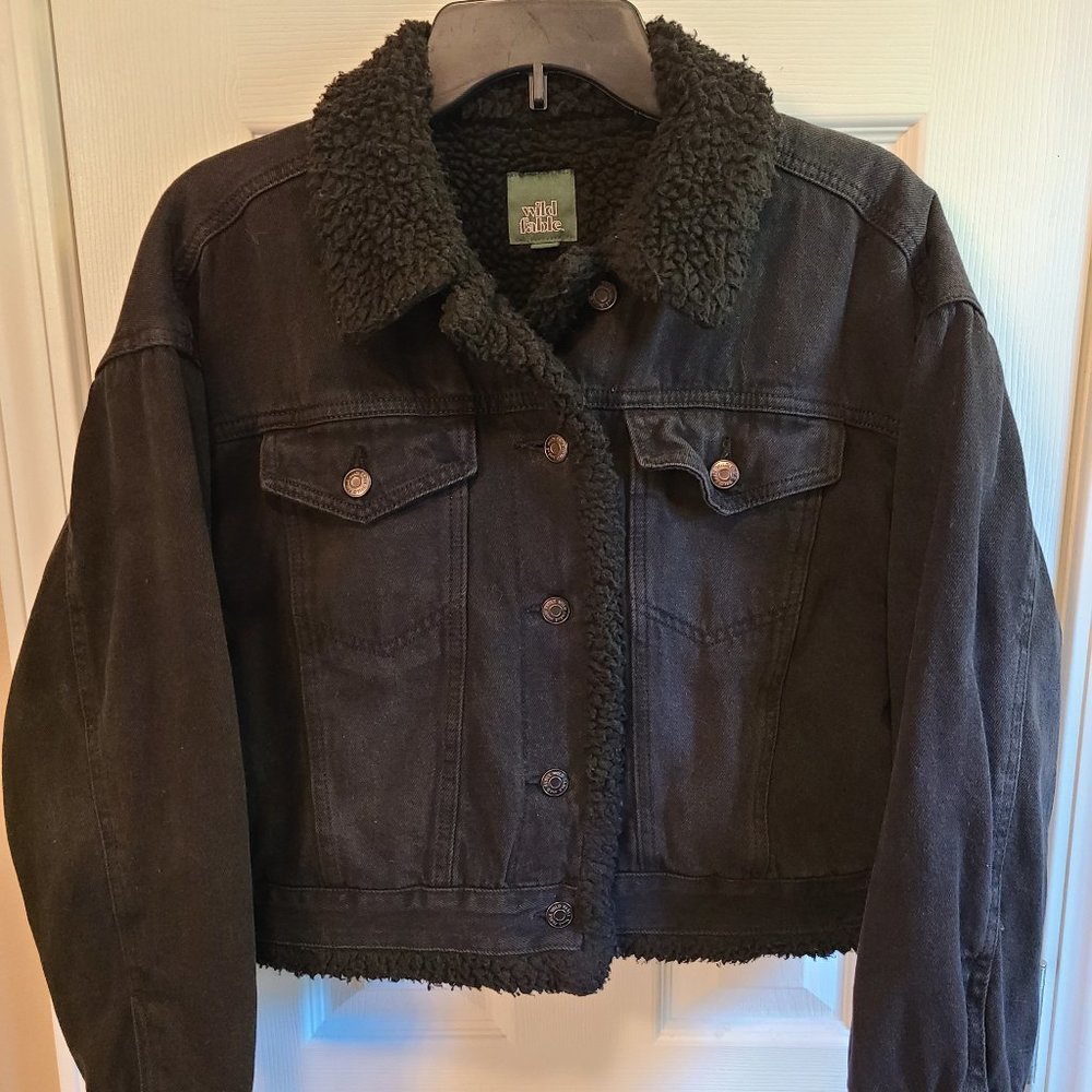 Black Denim Jacket XS